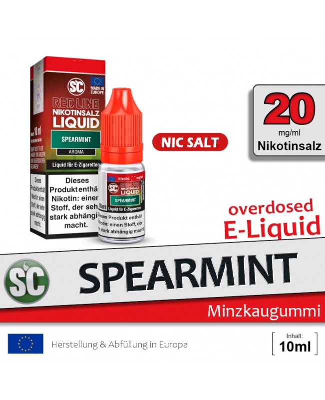 SC Red Line Spearmint Liquids