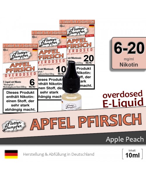 Apfel Pfirsich Liquids • Flotter-Dampfer