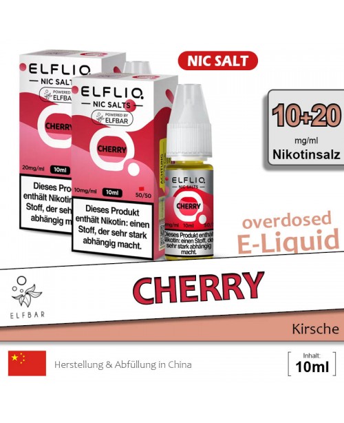 Elfbar Elfliq Cherry Liquids