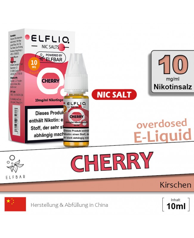Elfbar Elfliq Cherry Liquids
