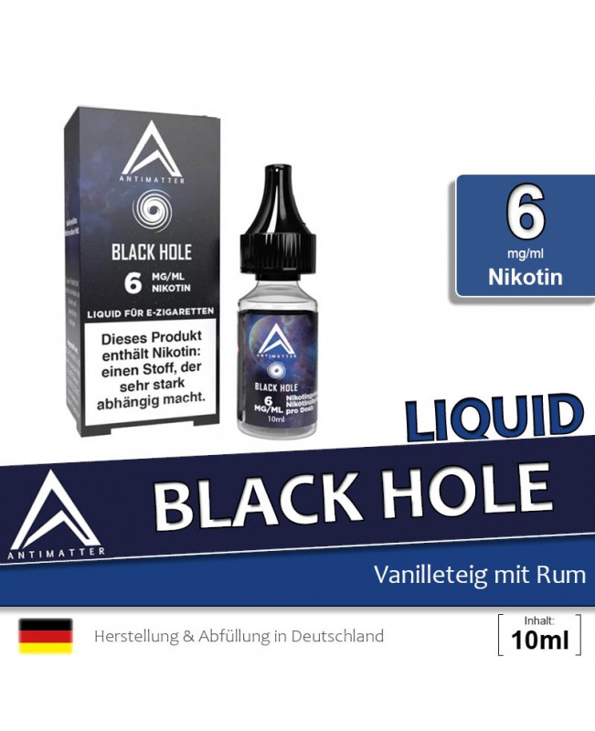 Antimatter Black Hole Liquids