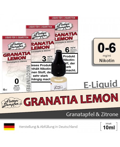 Granatia Lemon Liquids • Flotter-Dampfer