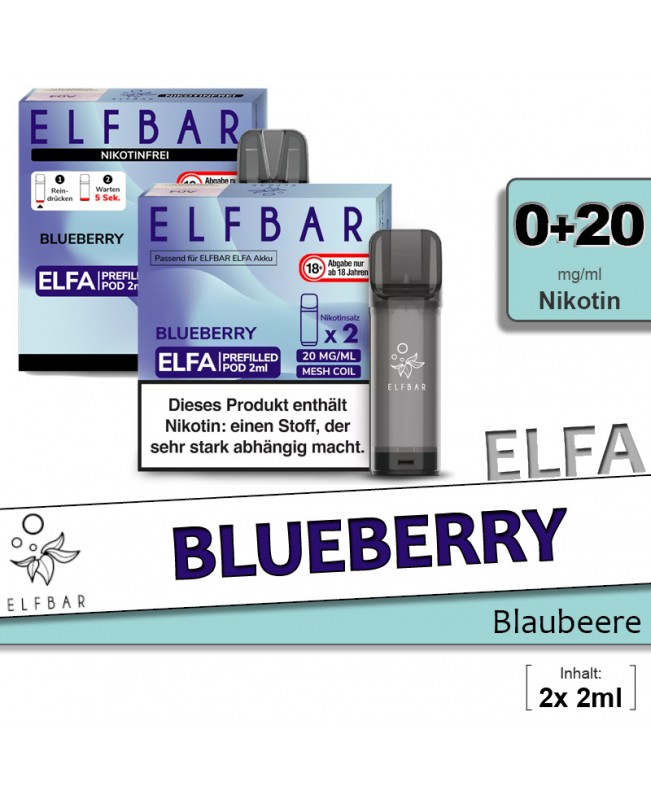 Elfbar Elfa Blueberry Pods