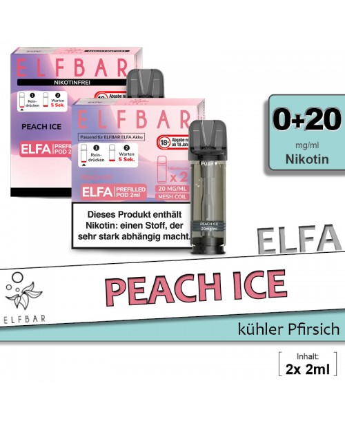 Elfbar Elfa Peach Ice Pods