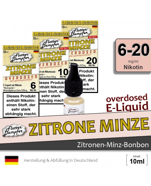 Zitrone Minze Liquids • Flotter-Dampfer