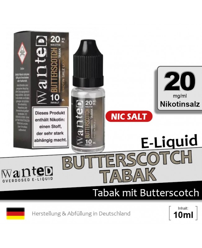 Wanted Butterscotch Tabak Liquids