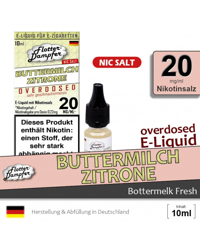 Buttermilch Zitrone Liquids • Flotter-Dampfer