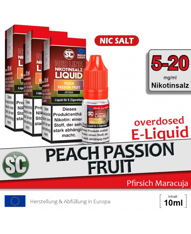 SC Red Line Peach Passion Fruit Liquids