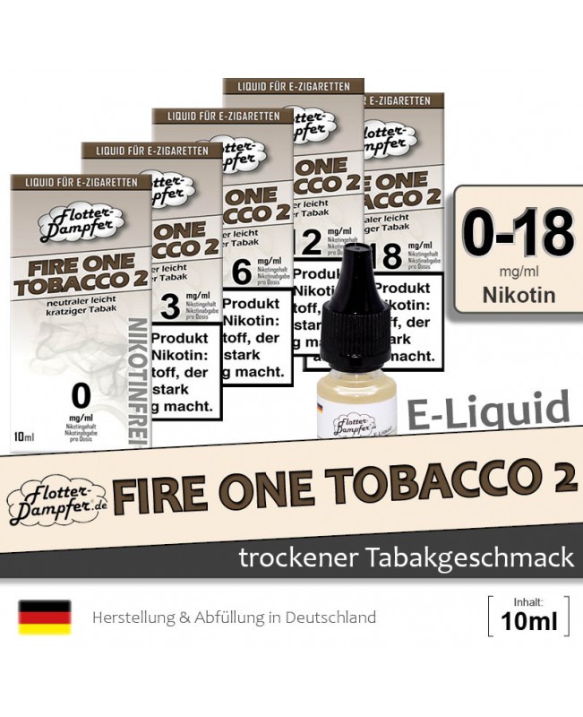 Fire One Tobacco 2 Liquid • Flotter-Dampfer
