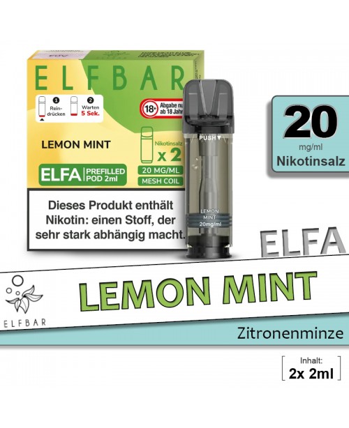 Elfbar Elfa Lemon Mint Pods