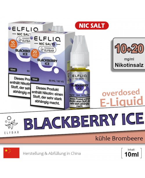 Elfbar Elfliq Blackberry Ice Liquids