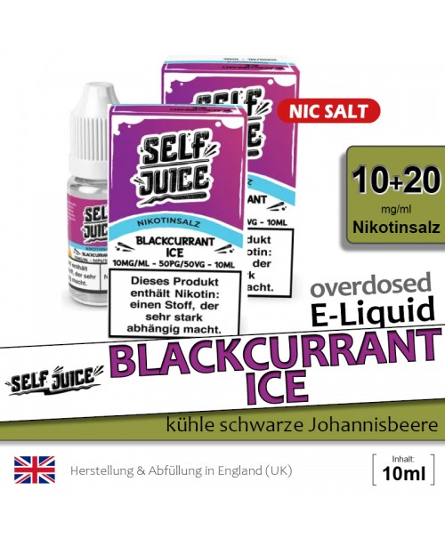Self Juice Blackcurrant Ice Liquids